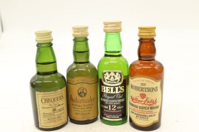 (1) Blended Scotch Whisky Miniatures, 4 Bottles Sold as One Lot