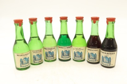 (1) Labbe Francois Miniatures, 7 Bottles Sold as One Lot