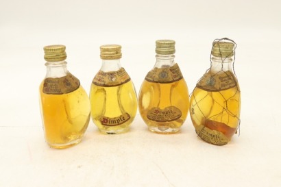 (1) Dimple Scotch Whisky Miniatures, 4 Bottles Sold as One Lot