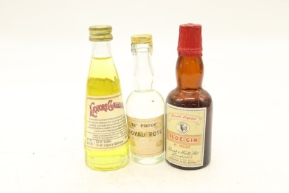 (1) Mixed Miniatures, 3 Bottles Sold as One Lot