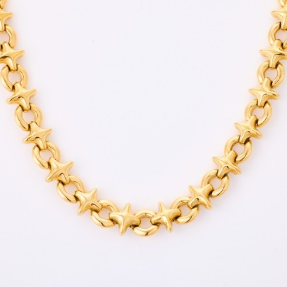Nina Ricci, Vintage, 41cm Gold Plated Flexible Collier