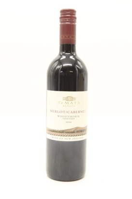 (1) 2006 Te Mata Estate Woodthorpe Vineyard Merlot/ Cabernets, Hawke's Bay
