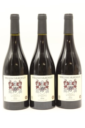 (3) 2017 William Murdoch Wines Syrah, Gimblett Gravels