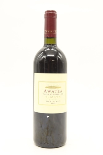 (1) 2000 Te Mata Estate Awatea Cabernet - Merlot, Hawke's Bay