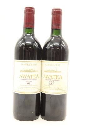 (2) 1987 Te Mata Estate Awatea Cabernets Merlot, Hawke's Bay