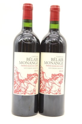 (2) 2010 Chateau Belair-Monange, Saint-Emilion Grand Cru