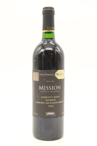 (1) 1999 Mission Estate Winery Reserve Cabernet - Merlot, Gimblett Gravels