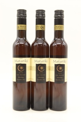 (3) 2009 Matariki Late Harvest Riesling, Hawke's Bay, 375ml