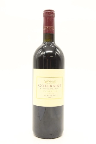 (1) 2003 Te Mata Estate Coleraine, Hawke's Bay