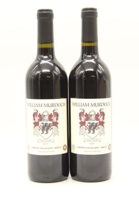 (2) 2011 William Murdoch Wines Cabernet Sauvignon - Merlot, Gimblett Gravels