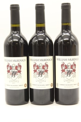 (3) 2011 William Murdoch Wines Cabernet Sauvignon - Merlot, Gimblett Gravels