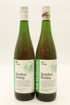 (2) 1984 McWilliam's Spaetlese Riesling, Hawkes Bay &diams;
