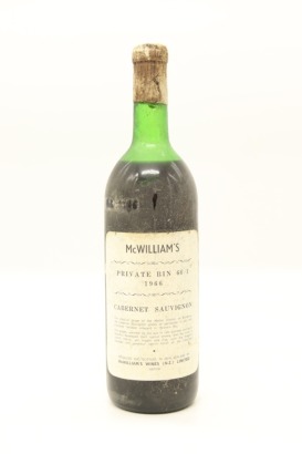 (1) 1966 McWilliam's Private Bin 66/1 Cabernet Sauvignon, Hawkes Bay &diams;