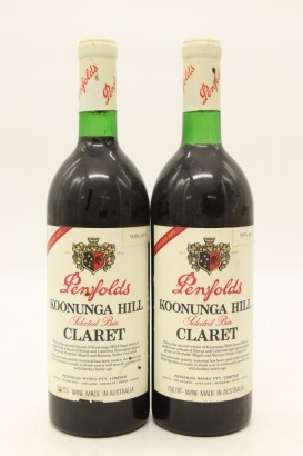 (2) 1977 Penfolds Koonunga Hill 'Claret', Barossa Valley, Australia &diams;