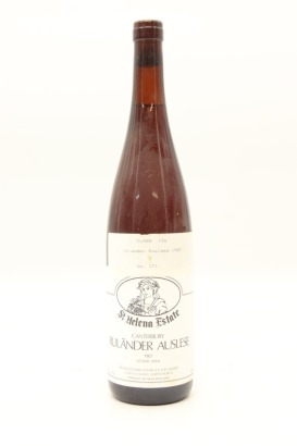 (1) 1987 St Helena Estate Rulander Auslese, Canterbury &diams;