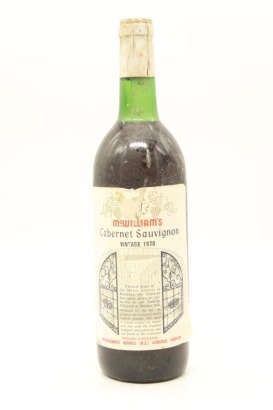 (1) 1970 McWilliam's Cabernet Sauvignon, Hawkes Bay &diams;