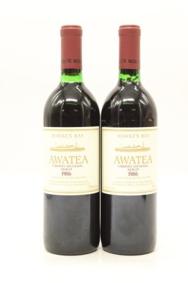 (2) 1986 Te Mata Estate Awatea Cabernets Merlot, Hawke's Bay &diams;