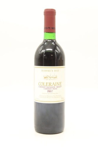 (1) 1987 Te Mata Estate Awatea Cabernets Merlot, Hawke's Bay &diams;