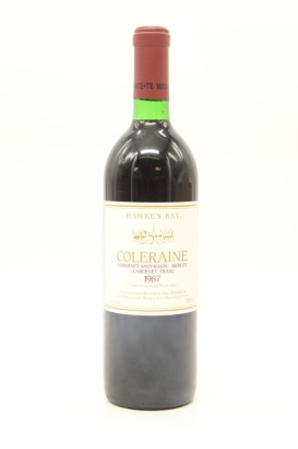 (1) 1987 Te Mata Estate Awatea Cabernets Merlot, Hawke's Bay &diams;