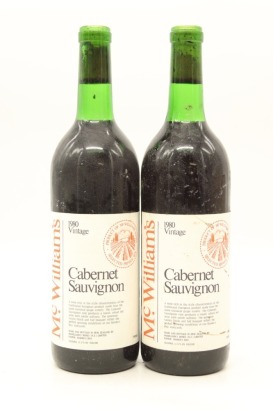 (2) 1980 McWilliams Cabernet Sauvignon, Hawke's Bay &diams;