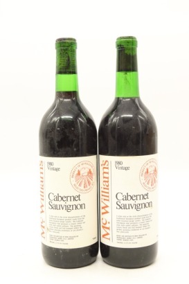 (2) 1980 McWilliams Cabernet Sauvignon, Hawke's Bay &diams;