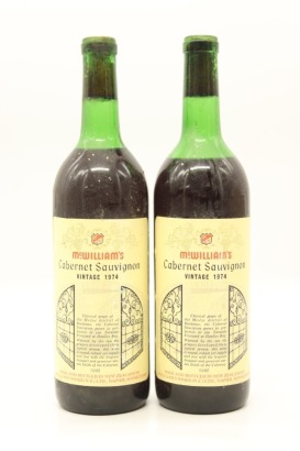(2) 1974 McWilliam's Cabernet Sauvignon, Napier Hawke's Bay &diams;