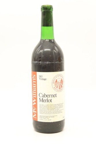 (1) 1983 McWilliams Private Bin Cabernet Merlot, Hawkes Bay &diams;