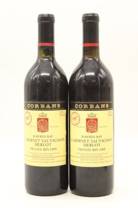 (2) 1995 Corbans Priavte Bin Cabernet Sauvignon - Merlot, Hawke's Bay &diams;