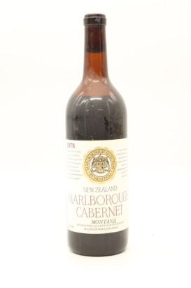 (1) 1978 Montana Marlborough Cabernet, Marlborough &diams;