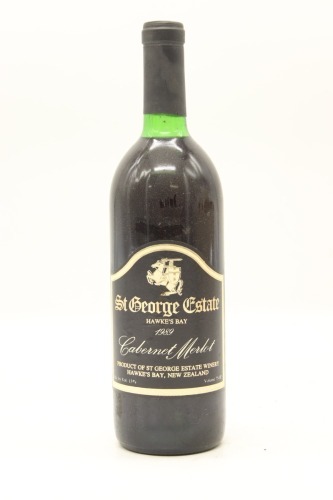 (1) 1989 St George Estate Cabernet Merlot, Hawke's Bay &diams;