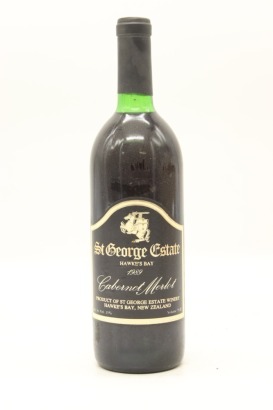 (1) 1989 St George Estate Cabernet Merlot, Hawke's Bay &diams;