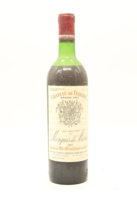 (1) 1973 Chateau de Ferrand Les Heritiers du Marquis de Mons, Saint-Emilion &diams;