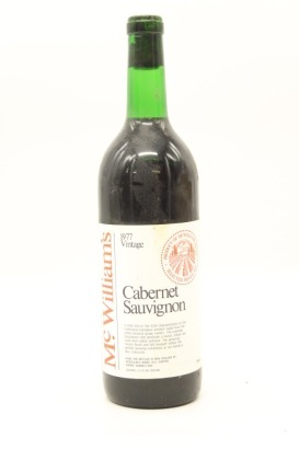 (1) 1977 McWilliams Cabernet Sauvignon, Hawke's Bay &diams;