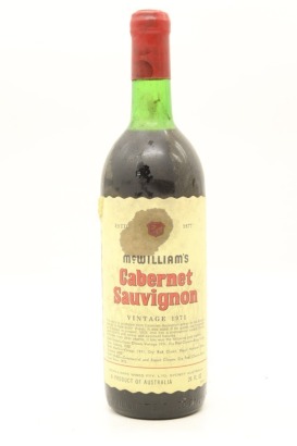 (1) 1971 McWilliams Cabernet Sauvignon, Australia &diams;