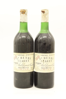 (2) 1972 Penfolds St. Henri Shiraz, South Australia &diams;