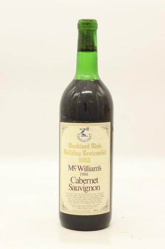 (1) 1980 McWilliam's Auckland Club Building Centennial Cabernet Sauvignon, Hawke's Bay &diams;