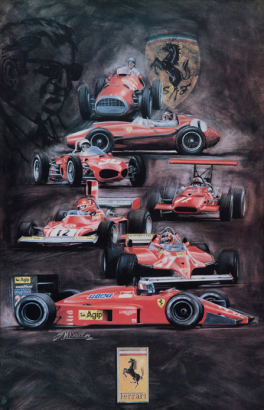 A Ferrari Formula 1 Print