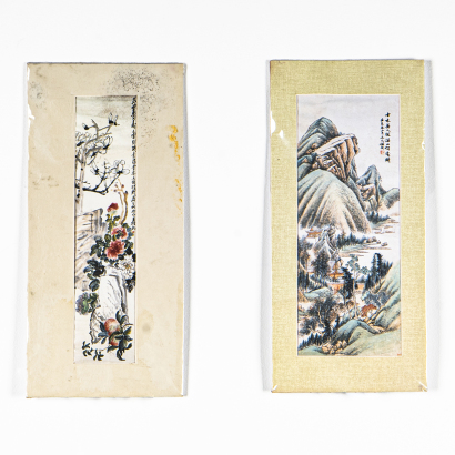 A Set of Two Chinese Painting (Prints)