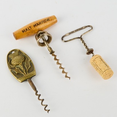 Three Vintage Wine Bottle Cork Pullers