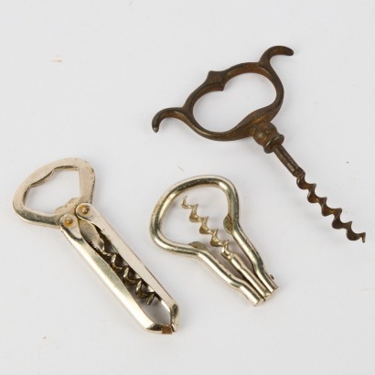 Three Vintage Wine Bottle Cork Pullers