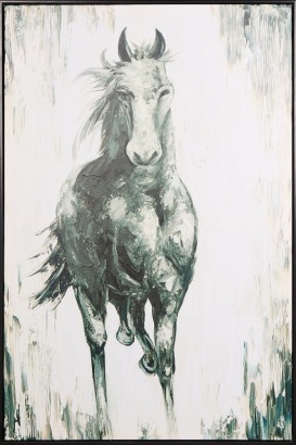A Printed Canvas of a Horse
