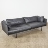 A Cameron Foggo Bureau Sofa In Charcoal Leather For Natadora, Denmark