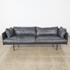 A Cameron Foggo Bureau Sofa In Charcoal Leather For Natadora, Denmark - 2