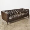 An Eaton Chesterfield Leather Sofa - 2