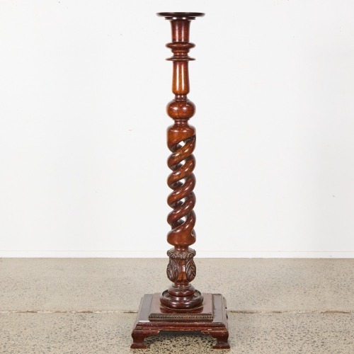 A Tall Barley Twist Plinth