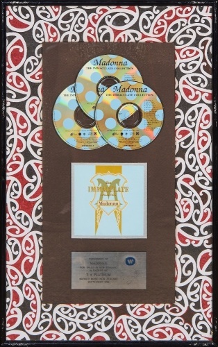 A Warner Music New Zealand Madonna The Immaculate Collection Platinum Sales Award