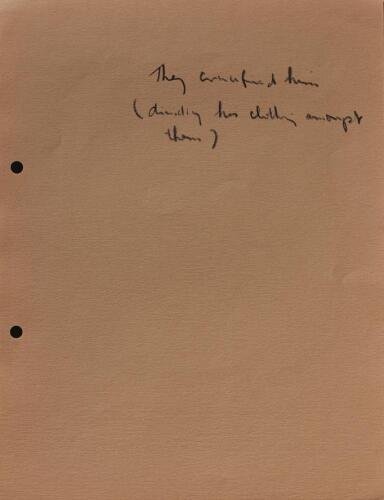COLIN MCCAHON untitled (single page from 15 Drawings)