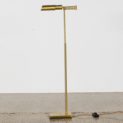 A Coco Republic Library Floor Lamp Aged Gold Colour