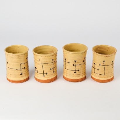 A Set of Four Paul Maseyk Tumblers
