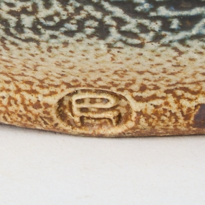 A Paul Melser Round Vase With Lid